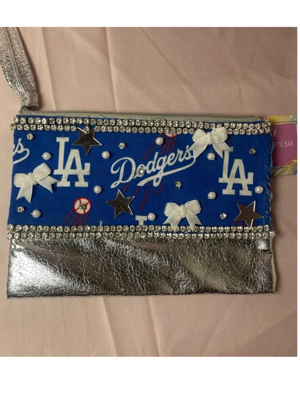 Blue and Silver Dodgers Clutch